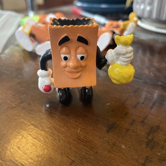 Sonic 1989 Brown Bag Juniors Wacky Pack Kids Meal Set of 4 - Picture 2 of 8